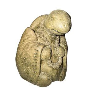 Designer stone Inc Turtle Figurine Stone Statue Home Decor 4" Rustic Finish
